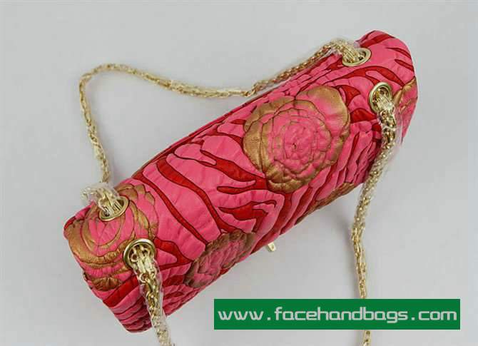 Chanel 2.55 Rose Handbag 50145 Gold Hardware-Pink Gold